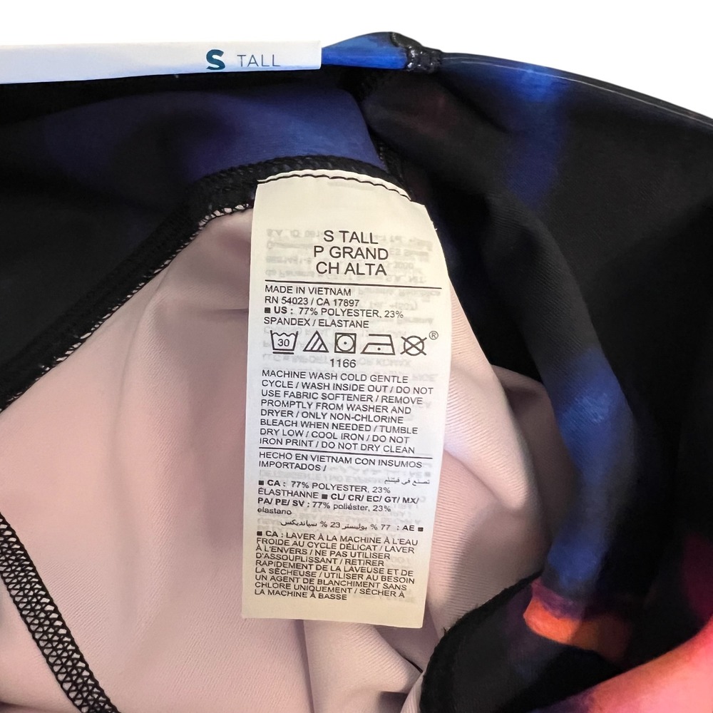 Old Navy Powersoft High-Rise 7/8 Ankle Leggings Small Tall Abstract Flame‎ Print - Picture 8 of 9